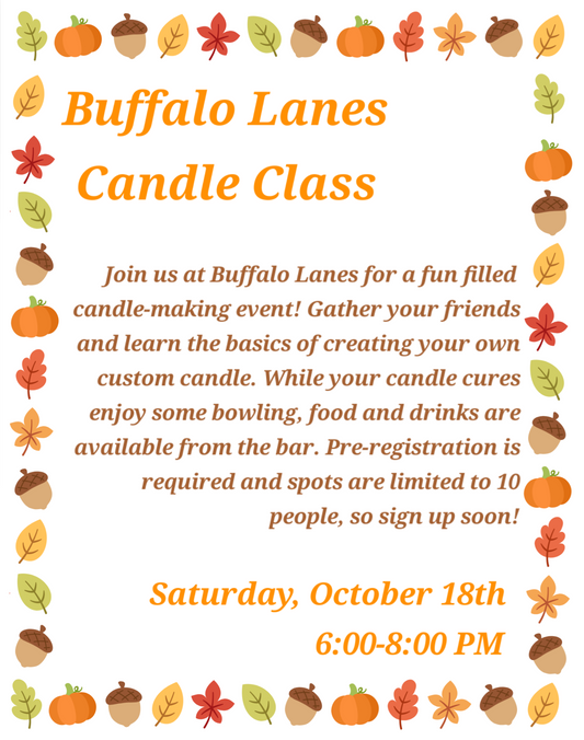 Buffalo Lanes Candle Class